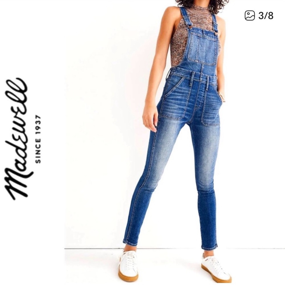 Madewell Blue Denim Jeans Overalls